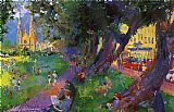 Park Canvas Paintings - Washington Square Park